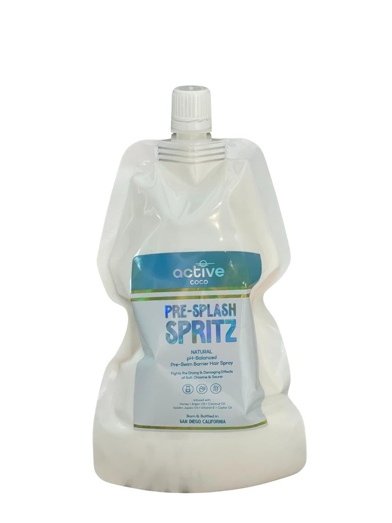 Active COCO Store Pre-Swim Hair Protection Refill Bag – Chlorine, Salt Water & Sauna for Swimmers - Coconut Oil, Jojoba, Aloe Vera & Vitamin E Leave-In Conditioner - Protects Color-Treated & Dry Hair, Made in USA - Image 1